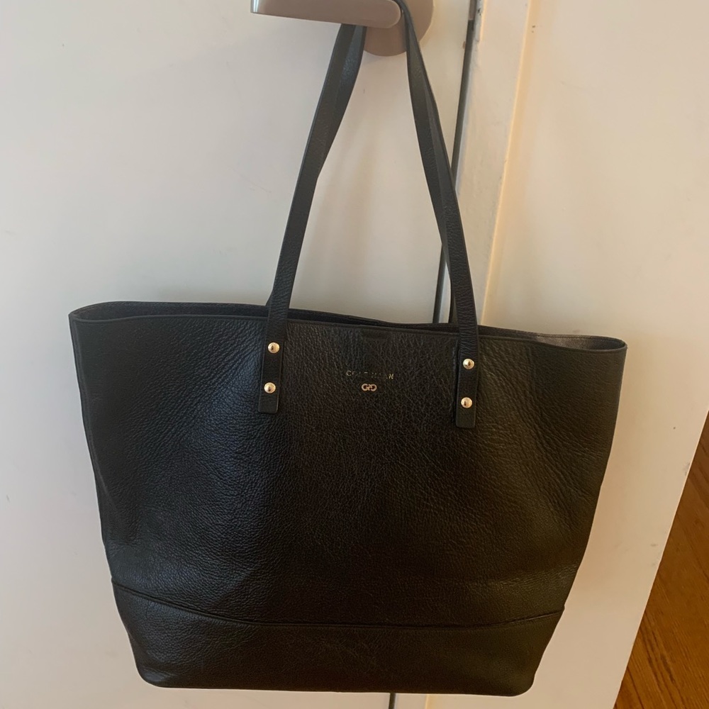 Cole Haan black Leather Tote